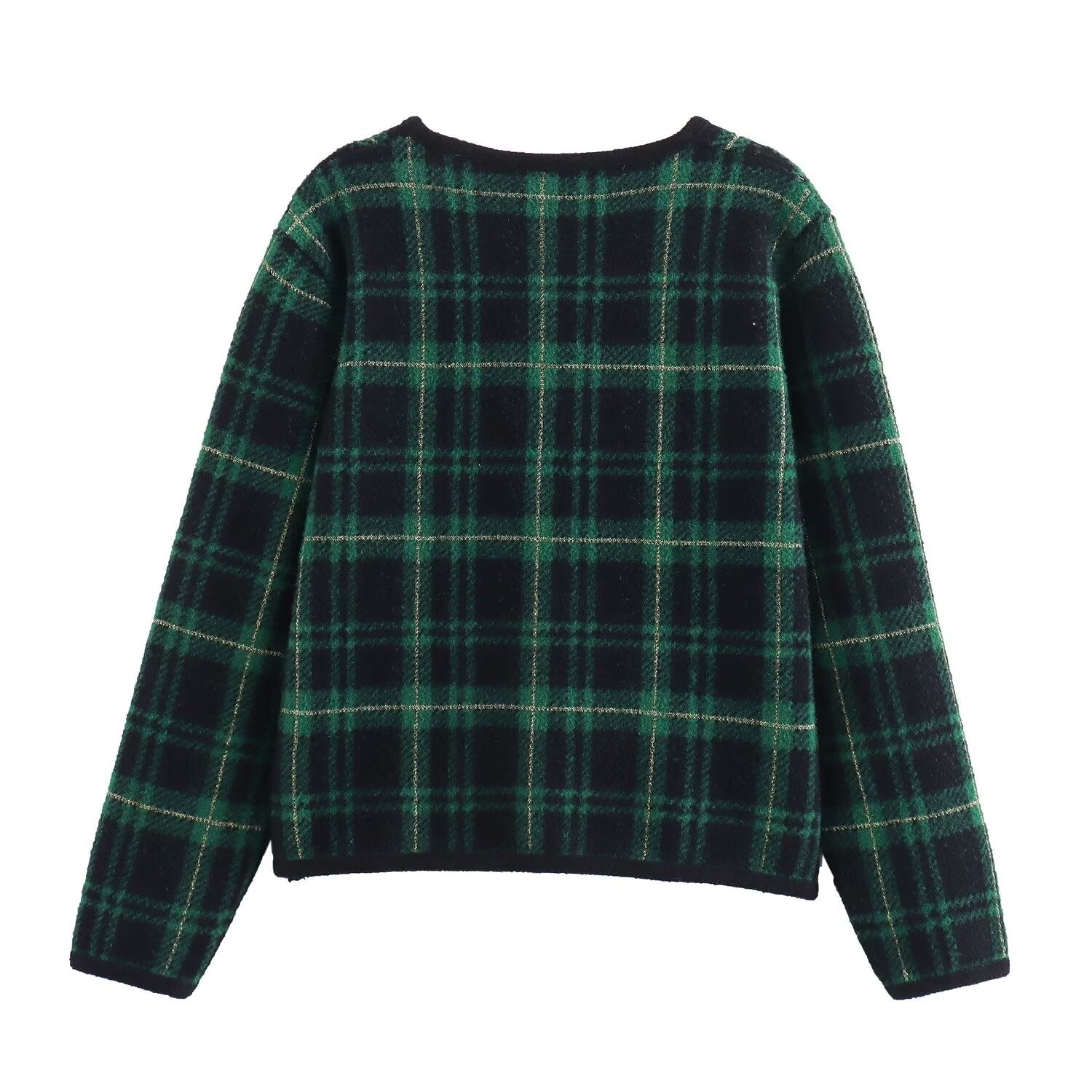 American High Street Letter Plaid Long Sleeve Shirt Retro Men's Spring Autumn Loose Casual Checkered Shirt Collar Trendy